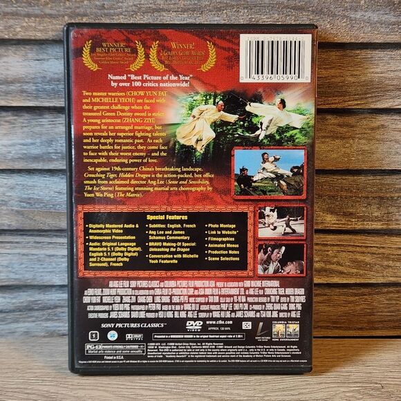 Crouching Tiger Hidden Dragon DVD Martial Arts Drama Action - Picture 2 of 5